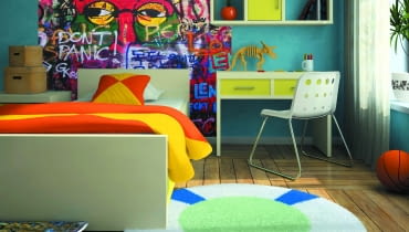 <B>Motywy zainspirowane stylem graffiti zawładnęły wnętrzem. Poruszyły przede wszystkim pokój nastolatka, ale nie tylko. Wszystkie chwyty dozwolone, począwszy od mocnego rysunku na ścianie, skończywszy na delikatnej mozaice, która pożyczyła od graffiti intensywne kolory. Co ważne, wystrój w tym stylu nie ogranicza się jedynie do wyboru fototapet. Równie dobrze można wykorzystać obraz na płótnie bądź naklejkę standard. Zatem, do dzieła!</B> <BR />Graffiti - 150 x 150 cm, fototapeta samoprzylepna, 316,38 zł