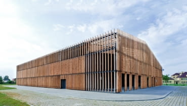 Sala sportowa w Pankach, proj. Isba Grupa Projektowa szkoła, polska architektura, wrocław, sport, isba grupa projektowa