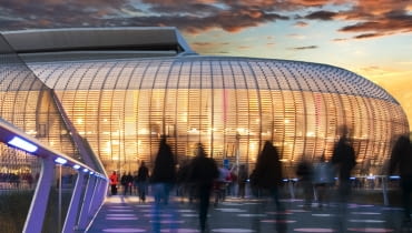 Stadion im. Pierre-Mauroy we francuskim Lille Grand Stade Lille Métropole.