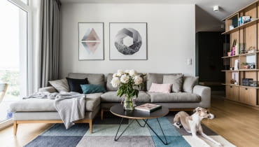 Szwedzki umiar z nutą khaki: mieszkanie w Gdańsku Mieszkanie w Gdańsku w stylu skandynawskim