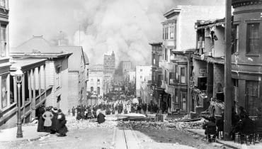 San Francisco w 1906 po trzęsieniu ziemi