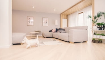 Mieszkanie dla rodziny w pastelowych kolorach