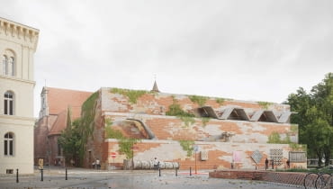 I nagrodę w konkursie architektonicznym na przebudowę i rozbudowę Muzeum Architektury we Wrocławiu - pracownia TŁO Michał Sikorski Architekt z Warszawy I nagrodę w konkursie architektonicznym na przebudowę i rozbudowę Muzeum Architektury we Wrocławiu - pracownia TŁO Michał Sikorski Architekt z Warszawy
