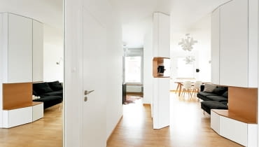 Aviator Apartment - mieszkanie dla pilota i prawnika; proj. mode:lina architekci Aviator Apartment, mode:lina, nowoczesne mieszkanie, jasne mieszkanie