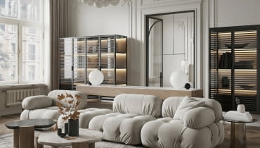 Mieszkanie w beżach i szarościach Mieszkanie w beżach i szarościach