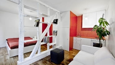 kawalerka, małe mieszkanie, nowoczesne małe mieszkanie, jak urządzić małe mieszkanie