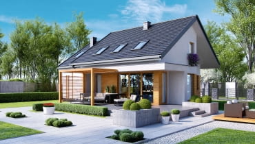 Projekt domu Home Koncept 23 projekt domu, projekty domów jednorodzinnych, projekt gotowy