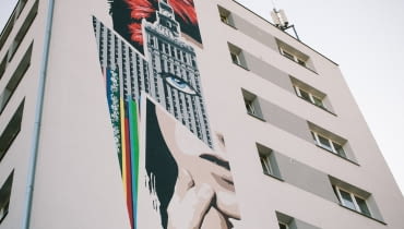 Mural przedstawiający Davida Bowiego Mural przedstawiający Davida Bowiego