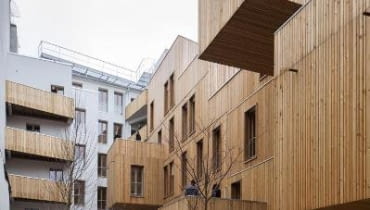 Drewniane osiedle socjalne w Paryżu. Tete en l'air - socjalny budynek wielorodzinny w Paryżu autorstwa KOZ Architectes Tete en l'air - socjalny budynek wielorodzinny w Paryżu autorstwa KOZ Architectes