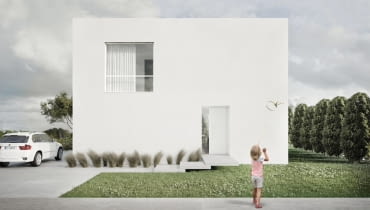 Projekt kompaktowego domu jednorodzinnego w Poznaniu.