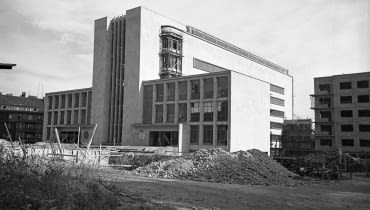 Muzeum Śląskie w Katowicach w trakcie budowy. Zdjęcie z 1939 roku. Muzeum Śląskie w Katowicach w trakcie budowy. Zdjęcie z 1939 roku.