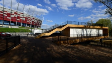 Zrealizowany zwycięski projekt z 2010 r. stanął w Warszawie obok Stadionu Narodowego Zrealizowany zwycięski projekt z 2010 r. stanął w Warszawie obok Stadionu Narodowego