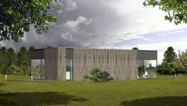 Dom 2(plus1)- kompaktowy kontener kryzysowy zaprojektowany przez Łukasza Nowaka oraz Katarzynę Stawarz Nowak architektura, dom jednorodzinny, projekt, trabendo