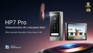 EZVIZ HP7 Pro – wideodomofon 4K z biometrią dłoni