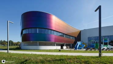 Wodny Park Tychy - widok zewnętrzny. Proj. TKHolding. Wodny Park Tychy. Proj. TKHolding.