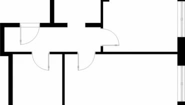 Dwupokojowe, 44 m kw., dla 3 osób Dwupokojowe, 44 m kw., dla 3 osób