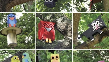 Te karmniki wyglądają jak prawdziwe ptaki Te karmniki wyglądają jak prawdziwe ptaki