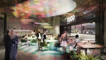 Sky Kitchen we Wrocławiu. Proj. MIXD