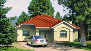 wizualizacja domu jednorodzinnego