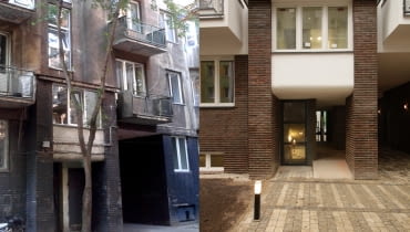 Kamienica przy ulicy Ogrodowej 65, zdjęcia przed i po renowacji