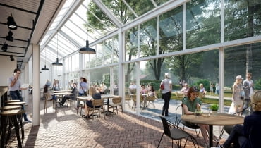 Projekt rewitalizacji szklarni przed centrum handlowym Wola Park Projekt rewitalizacji szklarni przed centrum handlowym Wola Park