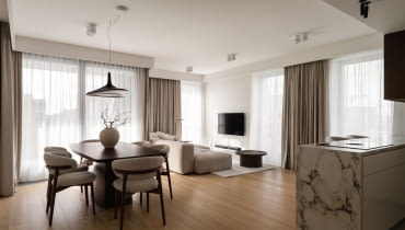 Minimalistyczny apartament RUUM studio w warszawskiej 19. Dzielnicy