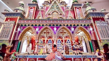 Szopka krakowska w lobby hotelu Mercure Kraków Stare Miasto