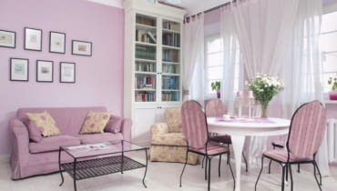 Kolor lawendowy we wnętrzach