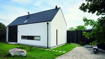 Główna bryła domu projekt domu, dom jednorodzinny, projekt domu na zamówienie, domy zdjęcia, domy realizacje