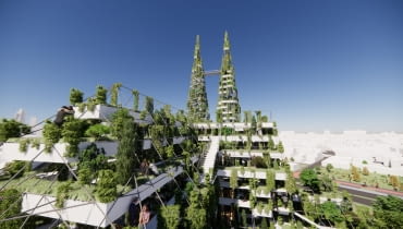 Zielona Katedra w Tilburgu. Proj. MVRDV