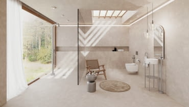 Wolno stojąca kolumna prysznicowa SILIA od Deante