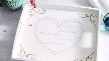 Taca na Dzień Matki drewniana taca