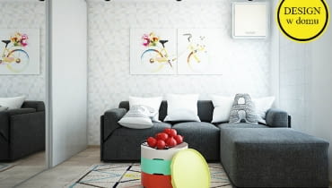 Mieszkanie młodej pary - salon. Wiz. Natalia Tsetsulina mieszkanie, jasne mieszkanie, design w domu,IKEA
