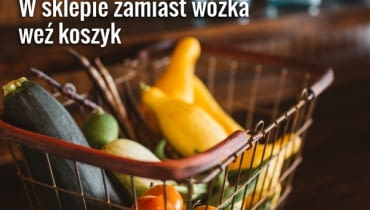 Mały koszyk to sposób na to, żeby trzymać się limitu ilości zakupów Mały koszyk to sposób na to, żeby trzymać się limitu ilości zakupów