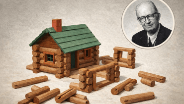 Klocki Lincoln Logs to projekt Johna Lloyda Wrighta