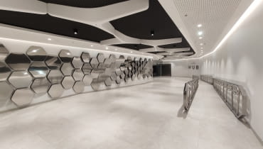 Podziemne przejście łączące stację metra Rondo Daszyńskiego z kompleksem The Warsaw HUB Podziemne przejście łączące stację metra Rondo Daszyńskiego z kompleksem The Warsaw HUB