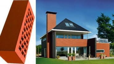 Elewacje domów, cegła klinkierowa