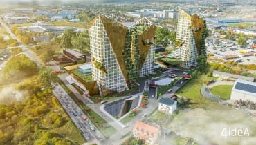 Planowane wieżowce przy ul. Skrajnej w Kielcach. Proj. 4idea Planowane wieżowce przy ul. Skrajnej w Kielcach. Proj. 4idea