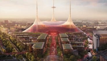 Nowy stadion klubu Manchester United. Proj. Foster + Partners
