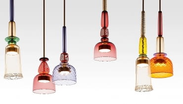 Lampy Flauti, szkło