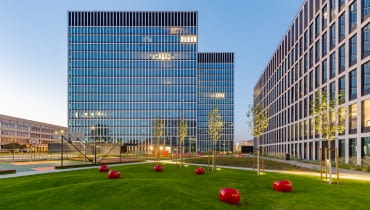 Wyjątkowe patio w katowickim Face2Face Business Campus Wyjątkowe patio w katowickim Face2Face Business Campus