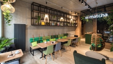 Kawiarnia Matcha w Poznaniu. Proj. mode:lina.