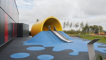 Plac zabaw "Dzieło malarza" - Galeria Młociny, Warszawa. Proj. totutam