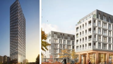 Liberty Tower (z lewej) i Postępu Apartmens (z prawej) - inwestycje realizowane pod marką INSPIRENTALS przez Golub GetHouse. Liberty Tower (z lewej) i Postępu Apartmens (z prawej) - inwestycje realizowane pod marką INSPIRENTALS przez Golub GetHouse.