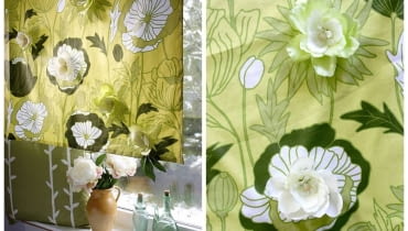 Zasłona w kwiaty: zrób to sam zasłona w kwiaty