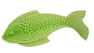 Talerz, ceramika, dł. 31 cm, 19,95 zł, fabryka-motyli.pl Talerz do ryb, ceramika, fabryka-motyli.pl