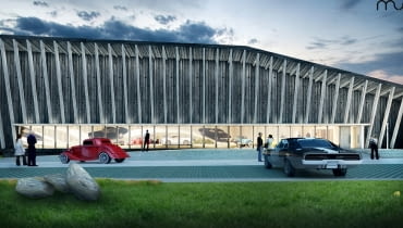 Pomorskie Muzeum Motoryzacji - wizualizacja. Pomorskie Muzeum Motoryzacji - wizualizacja.