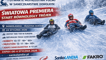 FAKRO partnerem I Otwartych Mistrzostw Polski w Saneczkarstwie Dowolnym