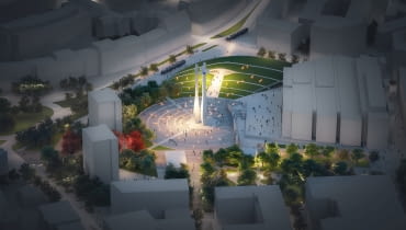 Plac Solidarności w Gdańsku. Proj. APA Wojciechowski Plac Solidarności w Gdańsku. Proj. APA Wojciechowski