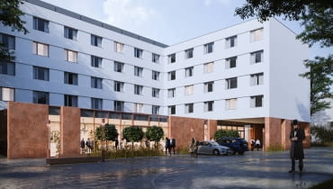 Hotel z  synagogą przy ul. Pomorskiej 18 w Łodzi. Proj. Design Lab Group sp. z o.o. sp. kom. Hotel z  synagogą przy ul. Pomorskiej 18 w Łodzi. Proj. Design Lab Group sp. z o.o. sp. kom.